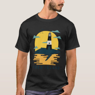 Camiseta Isla Tybee Faro Tropical Sunset en Va