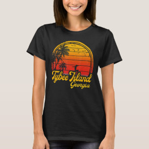 Camiseta Isla Tybee Georgia Beach Palm Tree Summer Vacati
