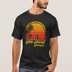 Camiseta Isla Tybee Georgia Beach Palm Tree Summer Vacati