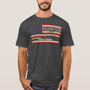 Camiseta Isla Whidbey LSD41 Landing Ship Dock Vintage USA
