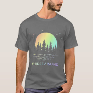 Camiseta Isla Whidbey Naturaleza del diseño del atardecer 
