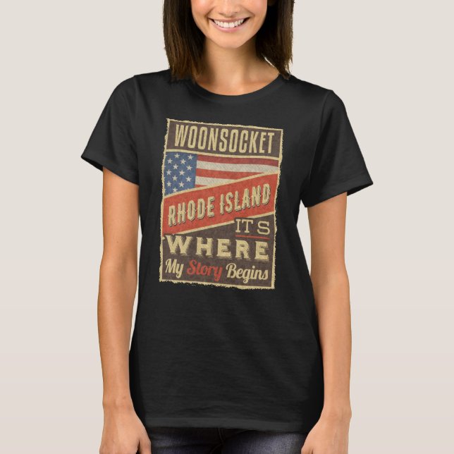 Camiseta Isla Woonsocket Rhode (Anverso)