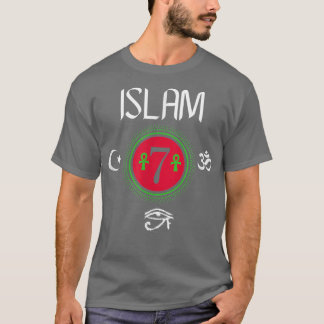 Camiseta Islam - dioses y tierras ocultan la Alá de la cien