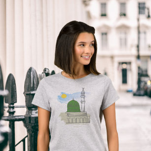 Camiseta Islámica para Mujeres: Masjid an-Nabawi y