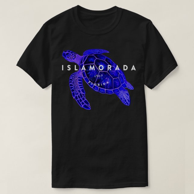 Camiseta Islamorada Florida Claves de la Turba del Mar Vint (Diseño del anverso)