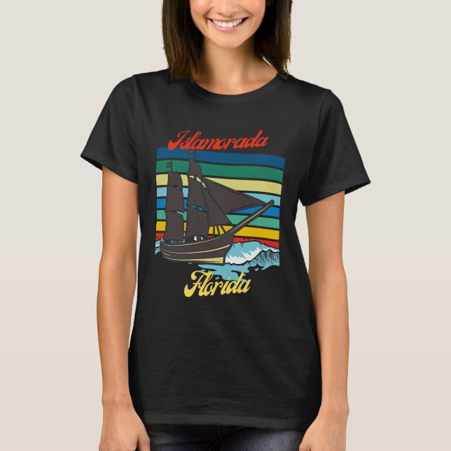 Camiseta Islamorada Florida Sailing Sailboat Captain (Anverso)