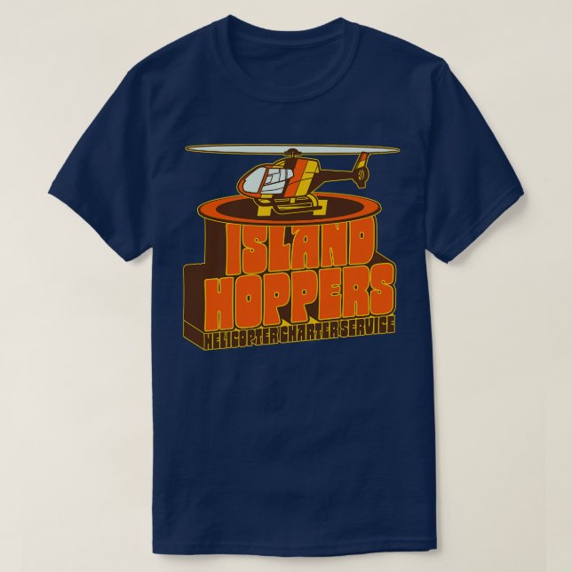 Camiseta Island Hoppers Helicopter Charter Service (Diseño del anverso)