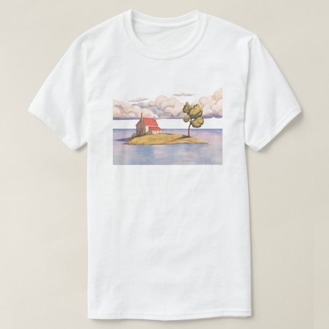 Camiseta Island House Solitude Art Tee (Diseño del anverso)