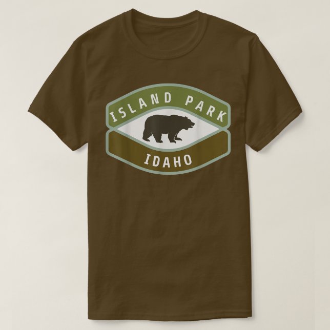 Camiseta Island Park Idaho Roaming Bear ID Souvenir Vacatio (Diseño del anverso)