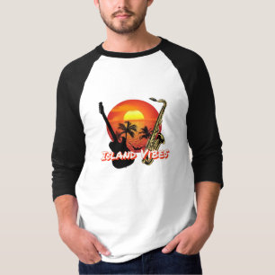 Camiseta Island Vibes Basic 3/4 Sleeve Raglan T-Shirt