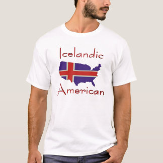 Camiseta islandesa del mapa de American/USA