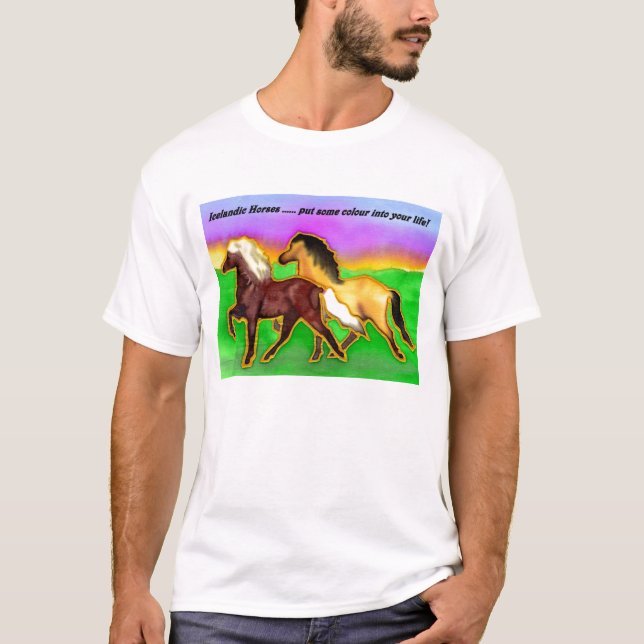 Camiseta Islandeses del arco iris (Anverso)