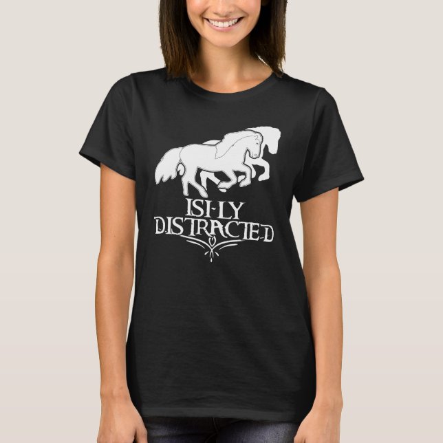 Camiseta Islandhorse ISI-LY Distracción Islandia (Anverso)