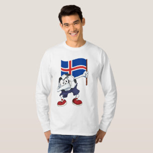 Camiseta Islandia Balón de Fútbol Dabbing