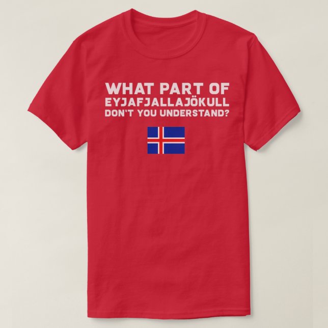 Camiseta Islandia divertida (Diseño del anverso)