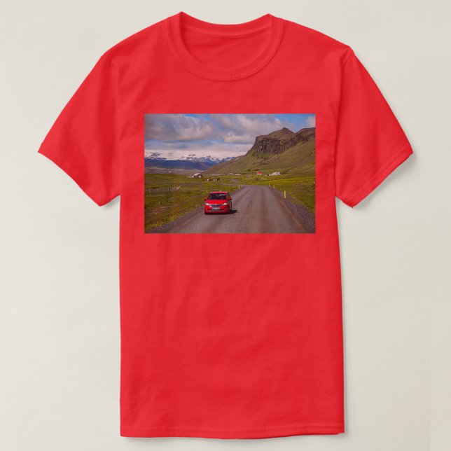 Camiseta Islandia en el camino (Diseño del anverso)