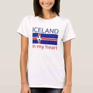Camiseta Islandia en mi corazón