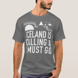 Camiseta Islandia llama y debo irme por Tobe Fonseca