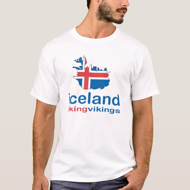 Camiseta Islandia que tiene gusto de vikingos (Anverso)
