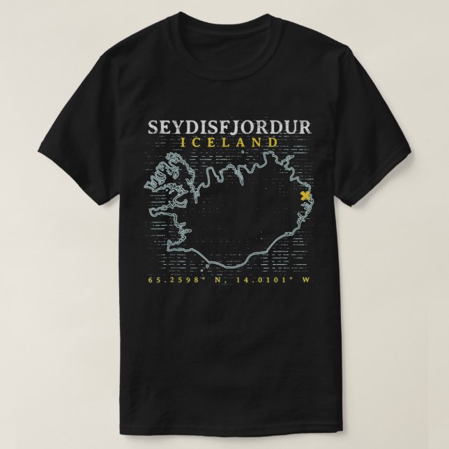 Camiseta Islandia Seydisfjordur (Diseño del anverso)