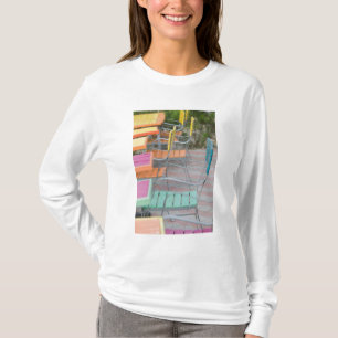 Camiseta Islas ABC, ARUBA, Palm Beach: Colorida cafetería