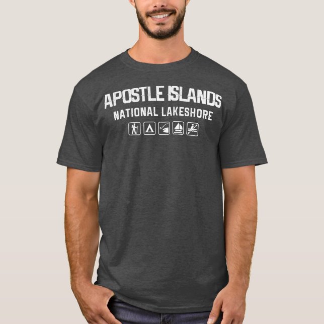 Camiseta Islas Apóstol Lakeshore Wisconsin (Anverso)