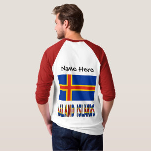 Camiseta Islas Ashland Bandera Ålander Personalizada