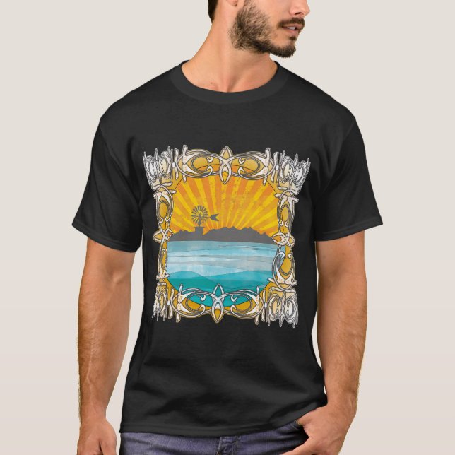 Camiseta Islas Baleares de Mallorca Hippie (Anverso)