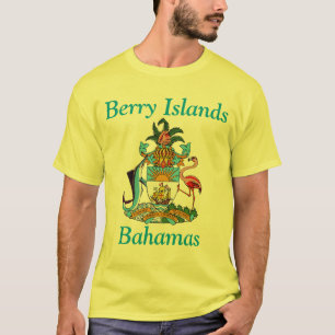 Camiseta Islas Berry, Bahamas con escudo de armas