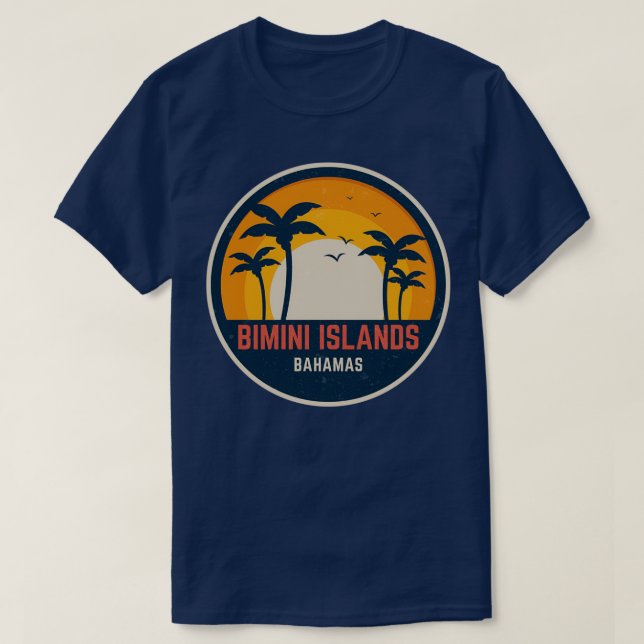 Camiseta Islas Bimini Bahamas (Diseño del anverso)