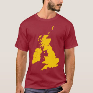 Camiseta Islas Británicas en ámbar
