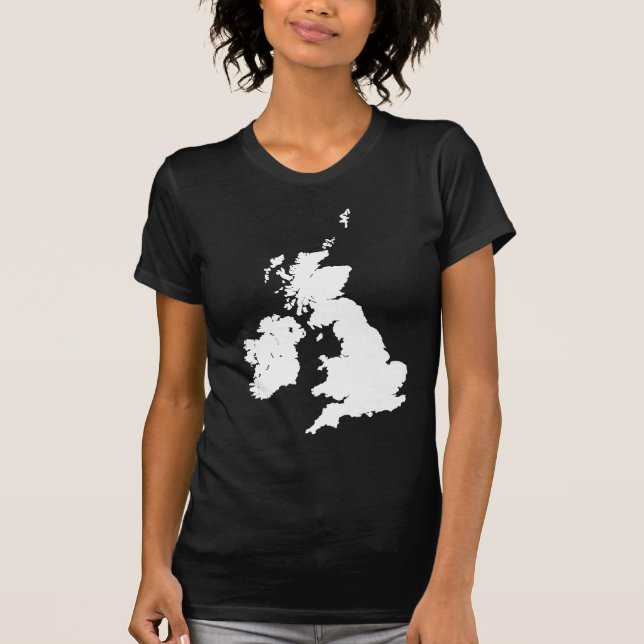 Camiseta Islas Británicas en Blanco (Anverso)