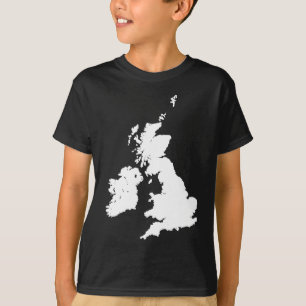 Camiseta Islas británicas en blanco
