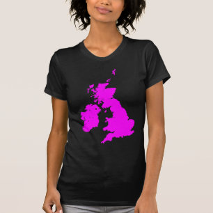 Camiseta Islas Británicas en Magenta