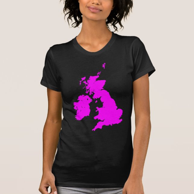 Camiseta Islas Británicas en Magenta (Anverso)