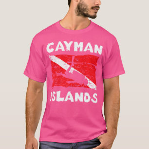 Camiseta Islas Caimán: Bandera de buceo Scuba