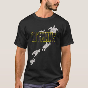Camiseta Islas Caimán: Tortugas marinas Scuba Buceando con