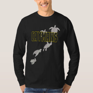 Camiseta Islas Caimán: Tortugas marinas Scuba Buceando con 