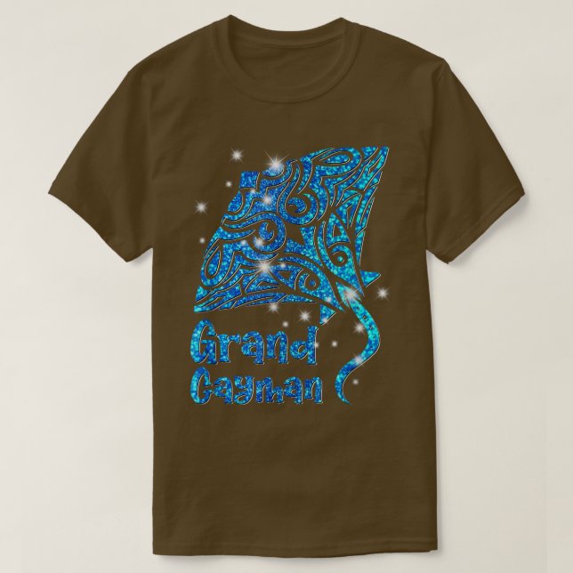 Camiseta Islas de Gran Caimán: Retro (Diseño del anverso)