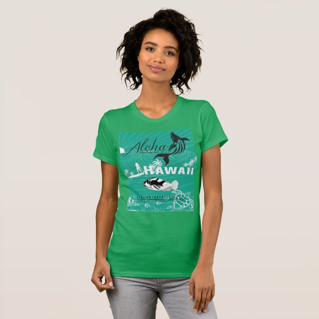 Camiseta Islas de Hawaii de la resaca (Anverso completo)