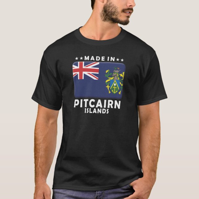 Camiseta Islas de Pitcairn hechas (Anverso)