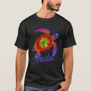 Camiseta Islas del Caribe de Turba del Mar de Aruba Buceo a