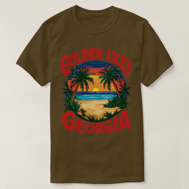 Camiseta Islas Doradas Georgia 1 (Diseño del anverso)