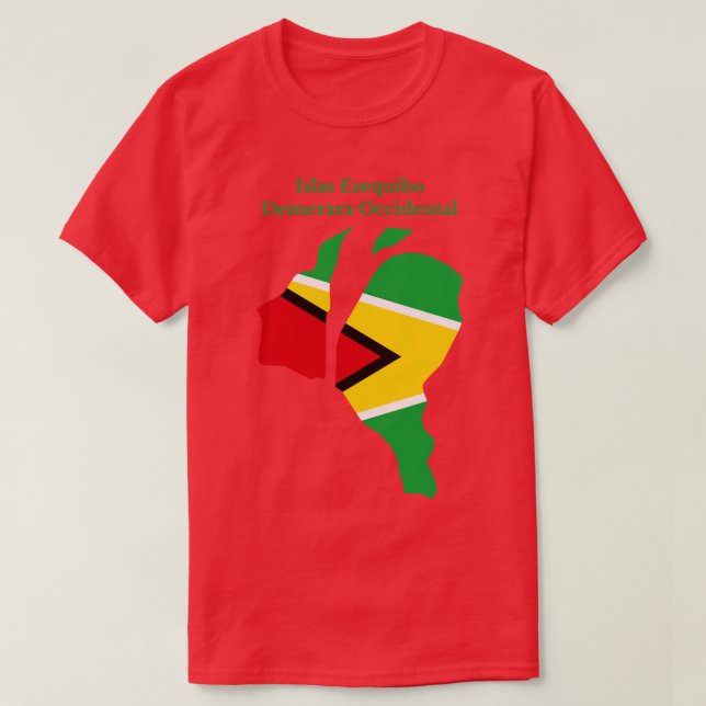 Camiseta Islas Essequibo, Región de Demerara Occidental, Gu (Diseño del anverso)