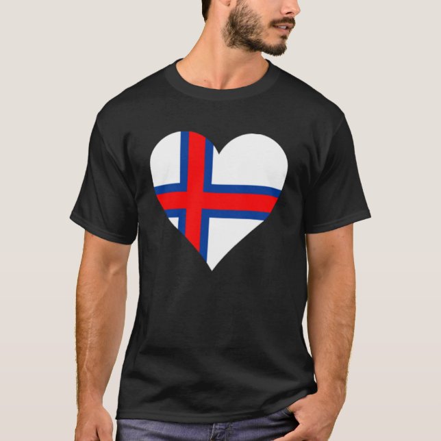 Camiseta Islas Feroe Bandera Islas Feroe Amor Feroe (Anverso)