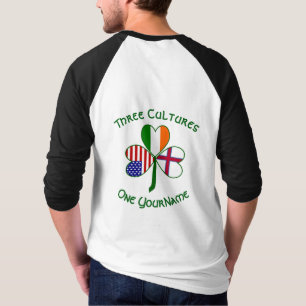 Camiseta Islas Feroe Irlanda EE. UU. Trébol Personalizado