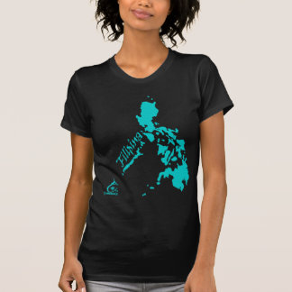 Camiseta Islas filipinas de la filipina verde azuladas