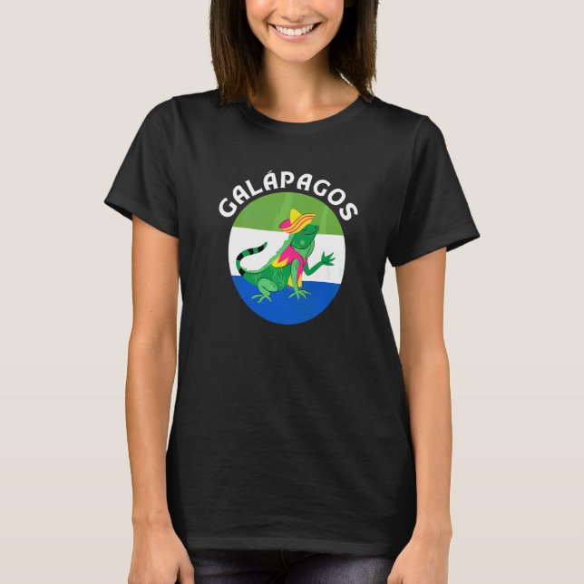 Camiseta Islas Galápagos Ecuador Iguana Islas Galapagos   (Anverso)