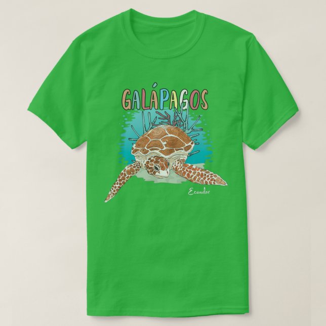 Camiseta Islas Galápagos Ecuador Souvenir (Diseño del anverso)