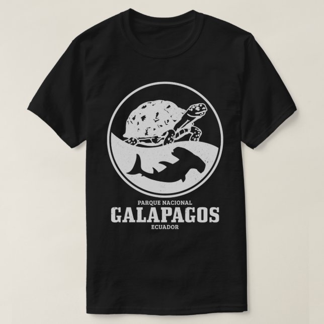 Camiseta Islas Galápagos Ecuador Turca Buceo Scuba (Diseño del anverso)